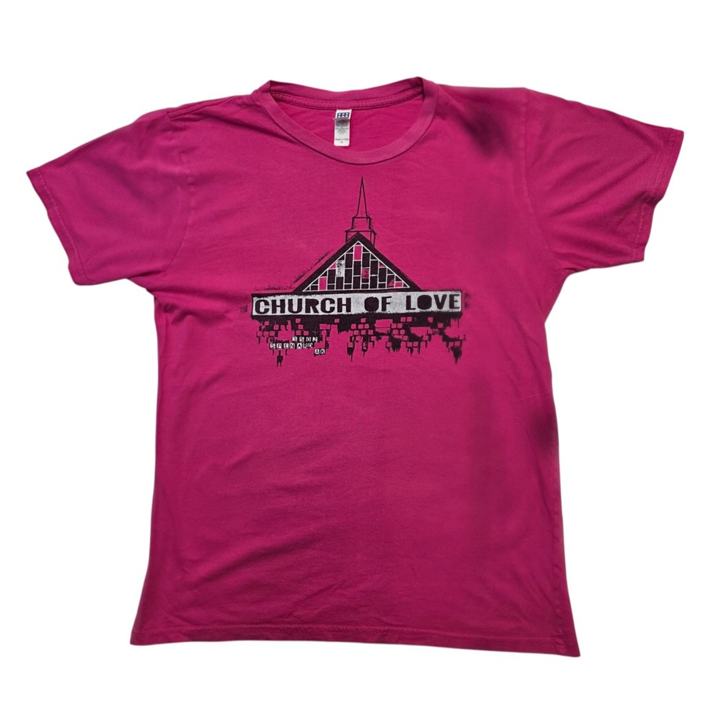 Royal Apparel Church of Love Graphic T-Shirt Women's Size‎ M Made in USA